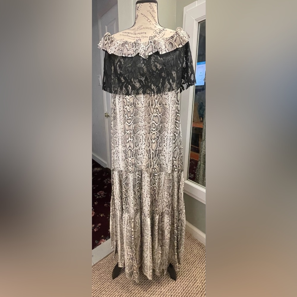Animal Print maxi dress size L/XL